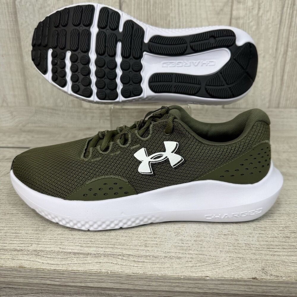 Under Armour Surge 4 Men's Sz 8.5 Running Shoes Green Sneakers 3027000-301 New